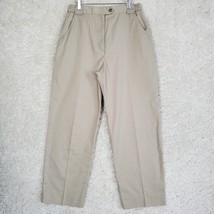 Vintage Tilley Endurables Pants Womens 12 Beige Chino Tapered Pleated Ou... - $22.72