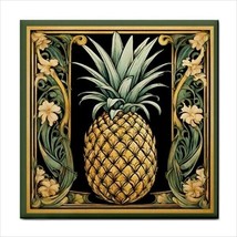 Ceramic Tile Pineapple Fruit Art Nouveau Kitchen Backsplash Home Decor - £12.14 GBP