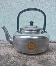 Antique Stainless Steel Vintage Kettle - Classic Retro Tea Pot for Colle... - $18.80