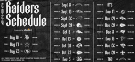 LAS VEGAS RAIDERS 2024 SCHEDULE MAGNET TEAM FRIDGE HUGE NFL FOOTBALL PRO... - £22.53 GBP