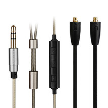Silver Audio Cable with mic For Audiofly AF120 AF140 AF160 AF180 AF1120 MK2 - £18.96 GBP