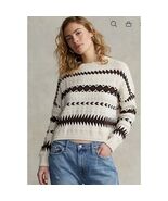 Polo Ralph Lauren Linen Jacquard Pullover Sweater Size Large NWT - €111,67 EUR Polo Ralph Lauren Linen Jacquard Pullover Sweater Size Large NWT - €111,67 EUR