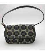 NINE WEST Women&#39;s Purse Handbag Black Grey Squares Blocks - $19.15 CAD