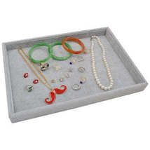 Velvet Ring Earrings Display Tray Tray Tray Fashion Jewelry Cufflink Org... - $24.40+