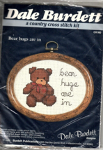 Dale Burdett - Country Cross Stitch Kit - Bear Hugs Are In -  1985 - $6.01