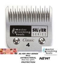 Master Grooming Tools SILVER 3/8&quot;/9.5mm # 4 BLADE*Fit Oster A5,Andis AGC Clipper - £28.94 GBP