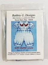 Bobbie G. Designs Cross Stitch Kit- Sweet Baby Boy MS38. 4x6 - £7.28 GBP