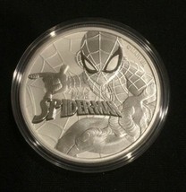 2017 $1 Tuvalu 1 oz .999 Silver Marvel Series Spiderman™ BU - £180.55 GBP