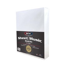 500 BCW Sheet Music Backing Boards - £112.00 GBP