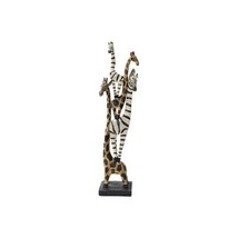 Design Toscano Zebra and Giraffe Menagerie African Totem Statue by artis... - $94.00