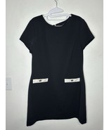 Tommy Hilfiger Women’s Black Short Sleeve T Shirt Dress Zip Back Size Small - $24.99