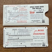 1956 Vintage John Bean Speedsprayer Cardboard Slide Ruler w/ Holder FMC ... - $49.49