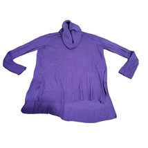 Daisy Fuentes Large purple turtleneck 3/4 sleeve - £7.99 GBP