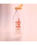 Vintage Rodewald Farms Guernsey Milk bottle with cap glass Roselle, IL p... - $418.15 MXN