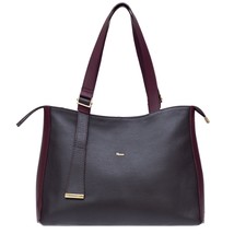 Bruno Rossi Italian Made Dark Brown Pebbled Leather Large Carryall Tote Handbag - £269.71 GBP