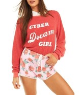 WILDFOX Womens Sweatshirt Scarlet Red Size M WVV6132E2 - £46.09 GBP