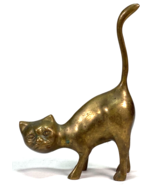 Vintage Brass Cat - Statuette Figure - 5.5&quot; Tall, 4&quot; Long - €18,00 EUR