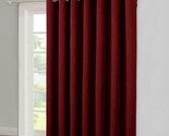 Window Blinds Light Filtering Curtain Patio Glass Slide Door Burgundy Re... - $44.52