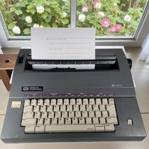 Smith Corona Electric Portable Typewriter 5A SL 470 With Cover Tested &amp; ... - $68.31