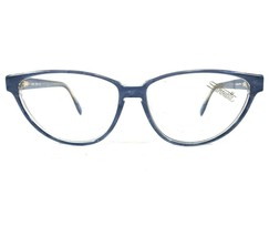 Silhouette Eyeglasses Frames M 1272 /20 C2099 Blue Horn Clear Cat Eye 57-14-135 - £65.66 GBP