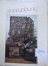 Red Wagon SNOWBOUND Quilt &amp; Applique Pattern Book Angel Snowman Santa Primitive - £8.03 GBP