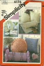 Simplicity Sewing Pattern 6176 Home Decor Embroidery Transfers New Uncut - £5.49 GBP