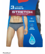 Hanes men 3 TagLess Briefs Stretch Cool Comfort 2X or 3X - £15.97 GBP