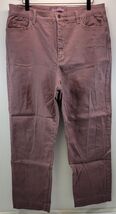 L6) Women's Gloria Vanderbilt Amanda Purple Jeans Pants Size 16 Average - $11.87