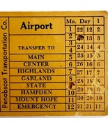 Railway Transfer Tickets Maine Penobscot Transportation Airport #1 E24 - $24.99