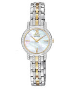 CITIZEN ECO-DRIVE EX1244-51D LADIES’ SILHOUETTE CRYSTAL WATCH - $130.00
