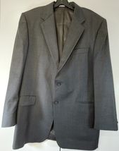 Hickey Freeman Jacket Size 42R 100% Wool Charcoal Gray Made in USA - $20.91 CAD