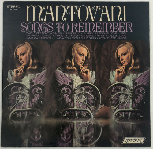 Mantovani Songs To Remember Record - $11.76