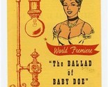 Central City Festival 1956 Brochure The Ballad of Baby Doe &amp; La Tosca  - $27.72