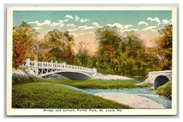 Bridge and Culvert Forest Park St Louis Missouri UNP WB Postcard N24 - £1.52 GBP