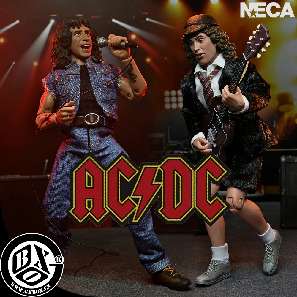 Original NECA Highway To Hell Angus Young Bon Scott Action Figure Model Toys - £59.89 GBP