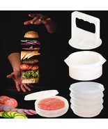 Hamburger Press Patty Maker Freezer Containers - All In One Convenient P... - £22.34 GBP
