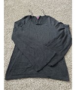 Vince Camuto Womens Heather Gray Pull Over Wide Sleeve Sweater Size Larg... - $597.03 MXN