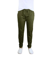 Galaxy By Harvic Men&#39;s Slim Fit Basic Stretch Twill Joggers in Olive-Medium - $30.26 CAD