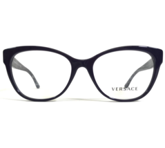 Versace Eyeglasses Frames MOD.3193 5064 Dark Purple Gold Logos Cat Eye 5... - £74.57 GBP