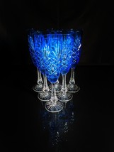 Faberge  Odessa Sky Blue  Colored Crystal Champagne Flutes  NIB image 7