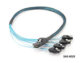 19&quot; Internal Mini Sas (Sff-8087) M To 4X Sata 7-Pin F Forward Breakout C... - £26.78 GBP