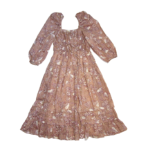 NWT Ulla Johnson Isla in Sandalwood Floral Print Cotton Midi Dress 6 $465 - £139.32 GBP