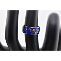 Vintage 925 Sterling Silver Enameled Size 5.75 Ring - $51.23