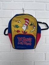 Vintage Dr Suess Cat In The Hat Back Pack Bookbag 1997 Rare Great Condition - £14.87 GBP