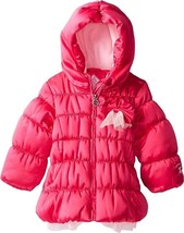 ZeroXposur Girl&#39;s Daisy Puffy Jacket Winter 4T Pink Coat Warm New W Tags - £18.98 GBP