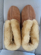 Cloud Nine Women&#39;s Slippers 8 Ankle Bootie Sheepskin Suede Shoes Brown 1... - $45.99