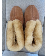 Cloud Nine Women's Slippers 8 Ankle Bootie Sheepskin Suede Shoes Brown 1106-107 - $45.99