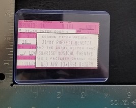 JIMMY BUFFETT - VINTAGE APRIL 13, 1994 SUNRISE, FLORIDA CONCERT TICKET STUB - $13.67 CAD