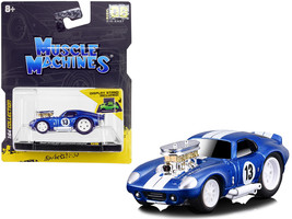 1965 Shelby Daytona Coupe #13 Blue Metallic w White Stripes 1/64 Diecast Car Mus - $17.64