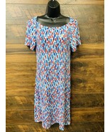 Anne Klein Dress AK Sport Aminah T-Shirt Dress Small Side LOGO Buttons S... - $27.05 CAD